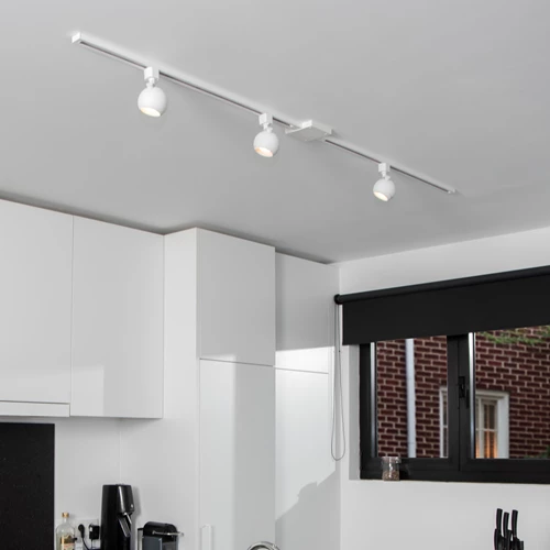 Lucide TRACK FAVORI Track spot - 1-circuit Track lighting system - 1xGU10 - White (Extension) - atmosphere 1